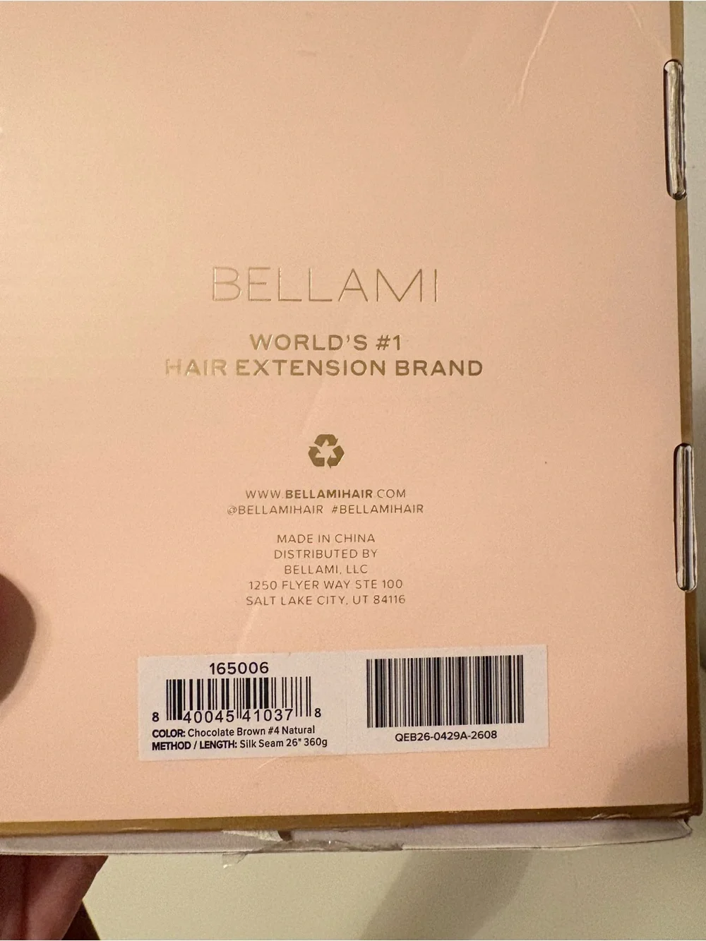 Bellami Chocolate Brown Hair Extensions 26 inches 360 grams